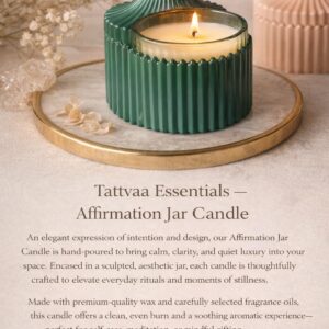 Affirmation Jar Candle – Luxury Scented Candle in Sculpted Ribbed Glass